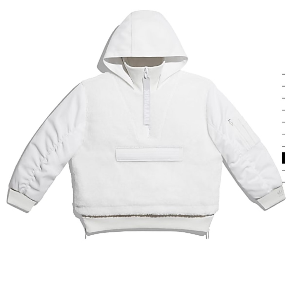 Adidas x Ivy Park Half Zip Sherpa Layered Jacket